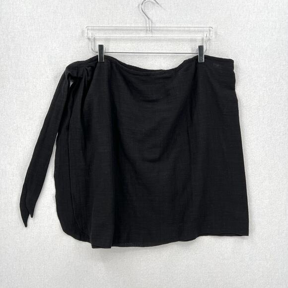 PHIE COLLECTION The Verano Short Sarong Womens Medium Black Beachwear Wrap Skirt - Picture 12 of 15